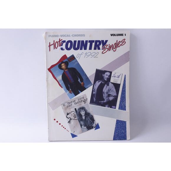Hot Country Singles of 1992, Volume 1, Piano, Vocal, Chords, Sheet Music, - Picture 1 of 2